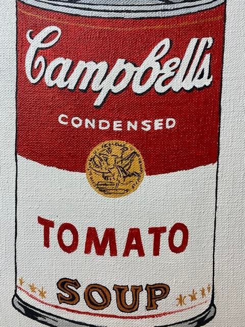 Andy Warhol, (After) Original Oil Painting, Soup Can, Signed, - 2