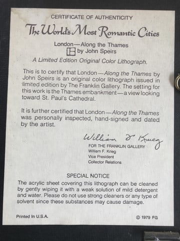 Original Print, Limited Edition Print Signed, - 10