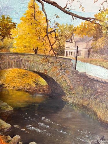 J. S. Jones, The Bridge, Oil Painting, - 2