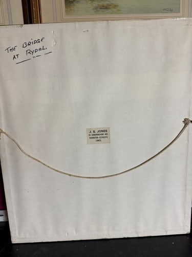 J. S. Jones, The Bridge, Oil Painting, - 6