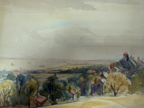 Charles. A. Sheahan (1864-1937) Original, Watercolor Drawing, Rare, Hand Signed, - 2