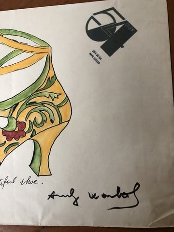 Andy Warhol, Mix media on paper signed, sealed, - 2