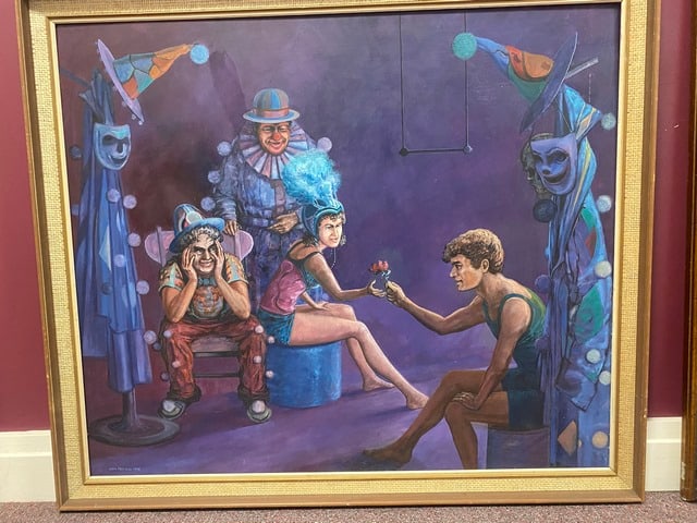 John Peirson, Oil Painting, Original, Signed, Dated, 1998, The Circus Rose, - 2