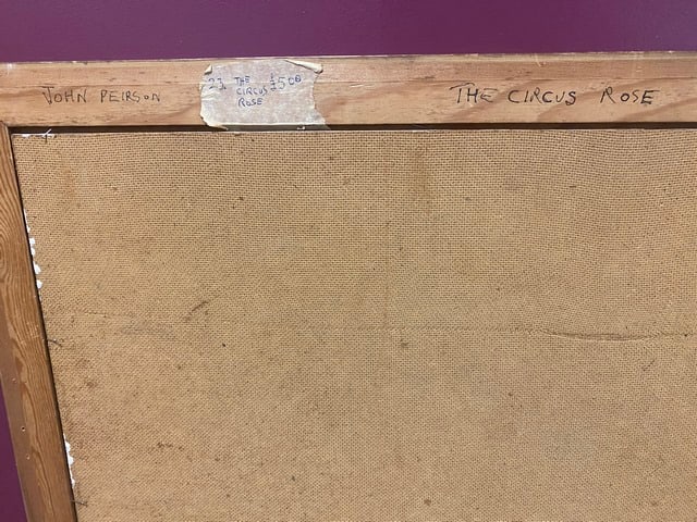 John Peirson, Oil Painting, Original, Signed, Dated, 1998, The Circus Rose, - 7