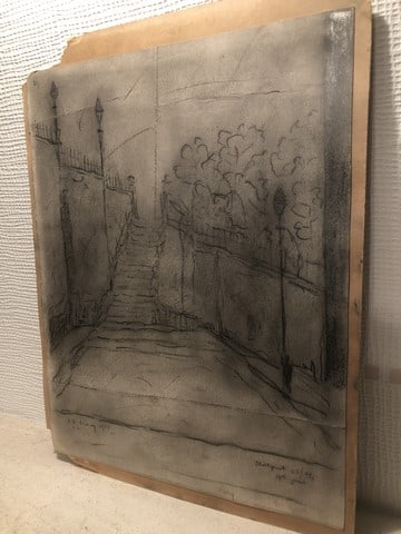 Laurence Stephen Lowry, 1959, Original, Drawing, Hand Signed, - 3