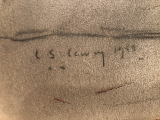 Laurence Stephen Lowry, 1959, Original, Drawing, Hand Signed, - 6