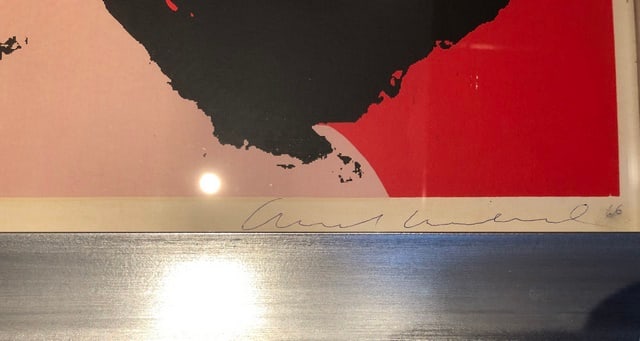 Andy Warhol, ((In the manner of) signed, sealed, Original Liz Taylor Signed, Dealer Seal & Stamps. - 2