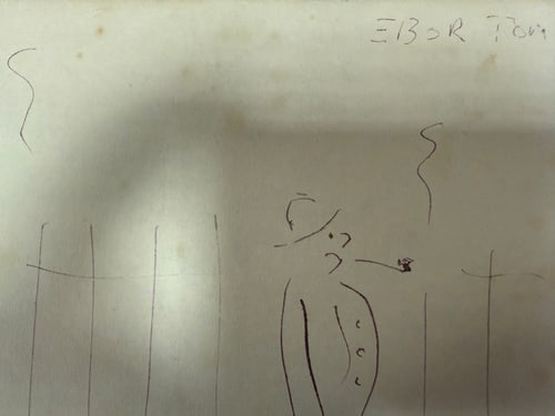 Original, Drawing, Rare, Hand Signed and dated, - 5