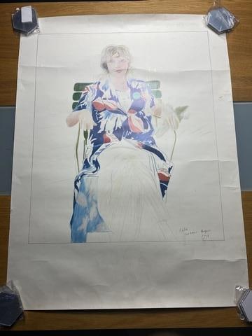 David Hockney 1984 Super Rare Original Art Exhibition Poster: David Hockney 1984 Super Rare Original Art Exhibition Poster, 
