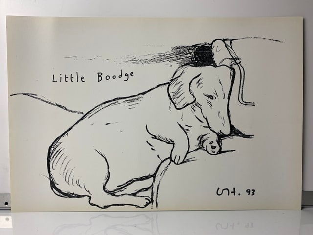 David Hockney. Little Boodge Is A 1993 Lithograph - 4