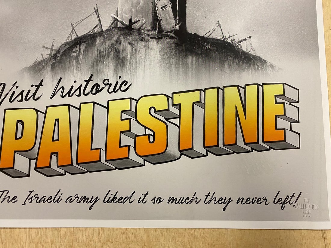 Banksy, Walled Off Hotel 'Visit Palestine' Poster, Original - 4