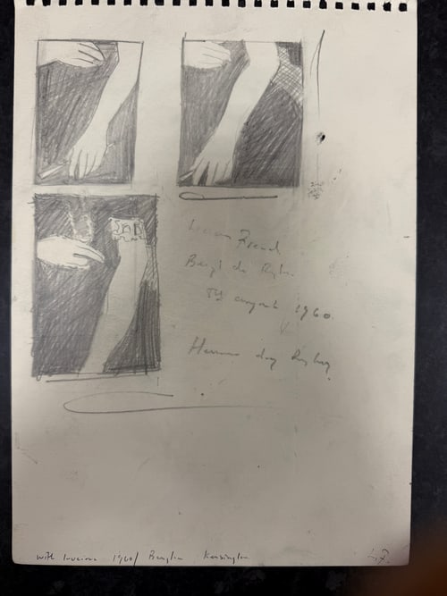 Original, Drawing, Rare, Hand Signed and dated, - 4