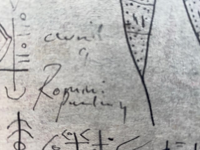 Picasso, Original Artwork, ink Drawing, Signed, - 13