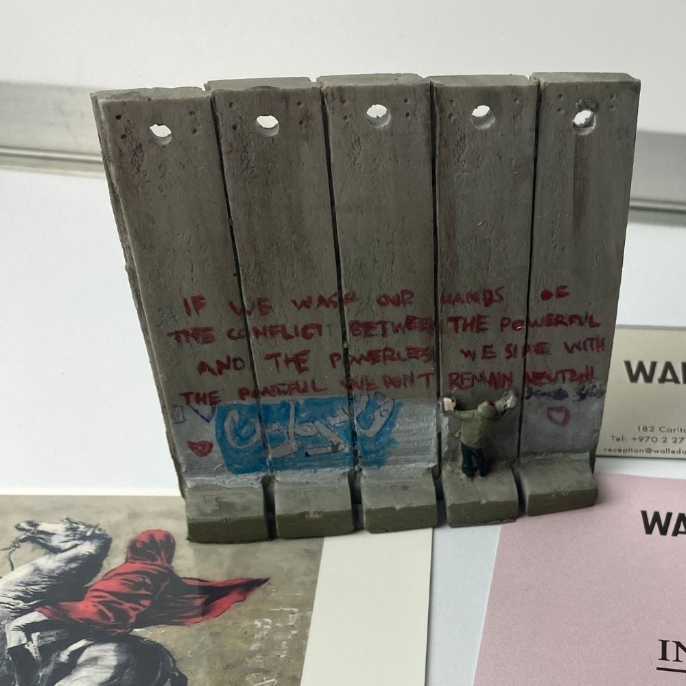 BANKSY. THE WALLED OFF HOTEL- WALL SECTION ART-2022 - 3