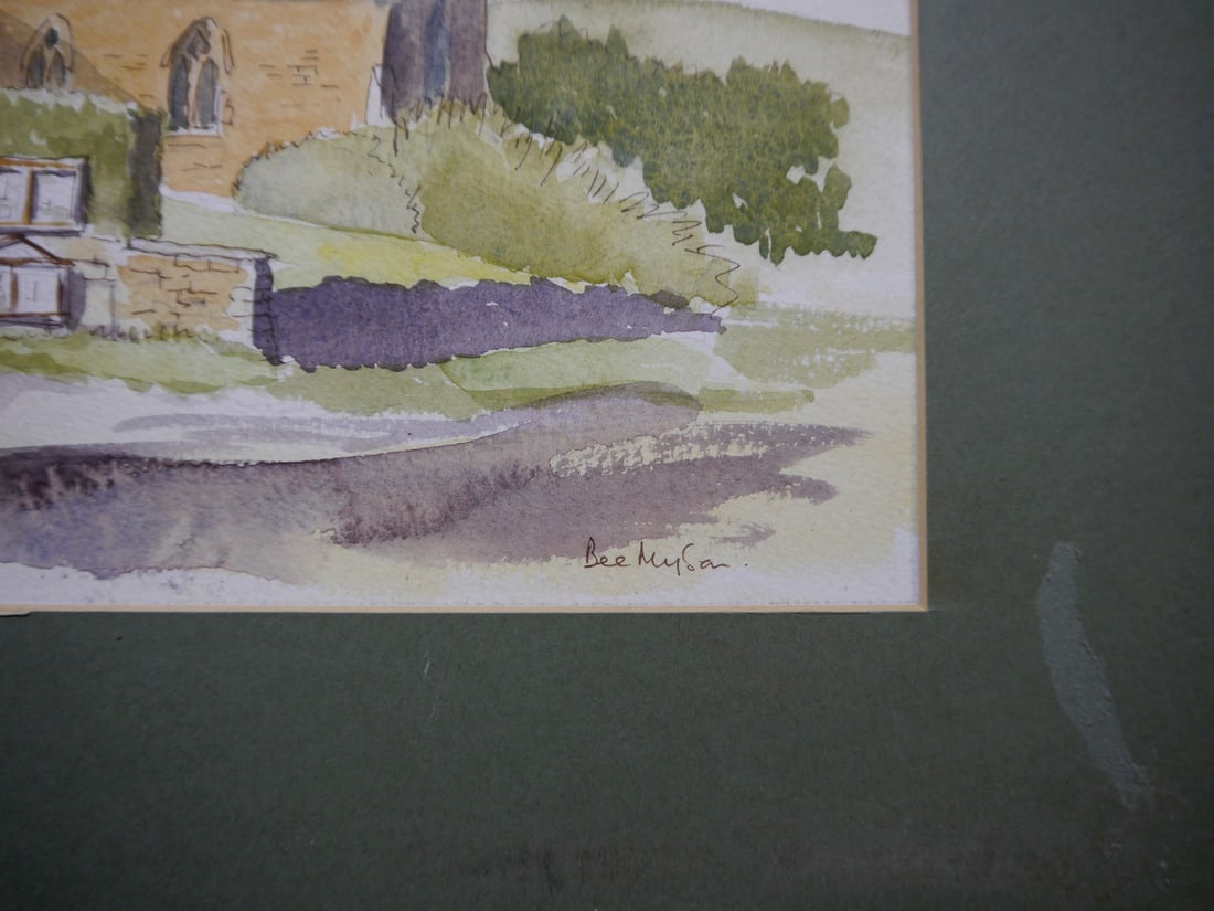 Watercolor, Original Art,Signed, - 3