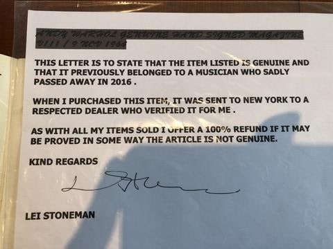 Andy Warhol, Original, Signed, - 7