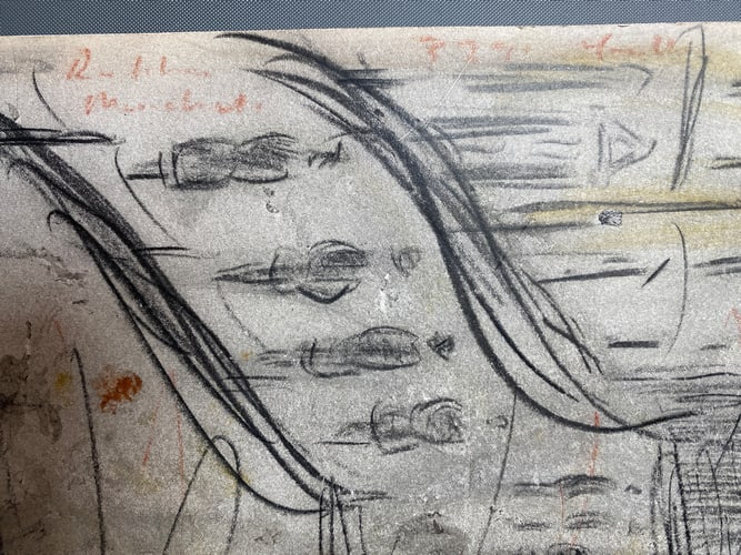 Laurence Stephen Lowry, 1950, Original, Drawing, Hand Signed, - 2