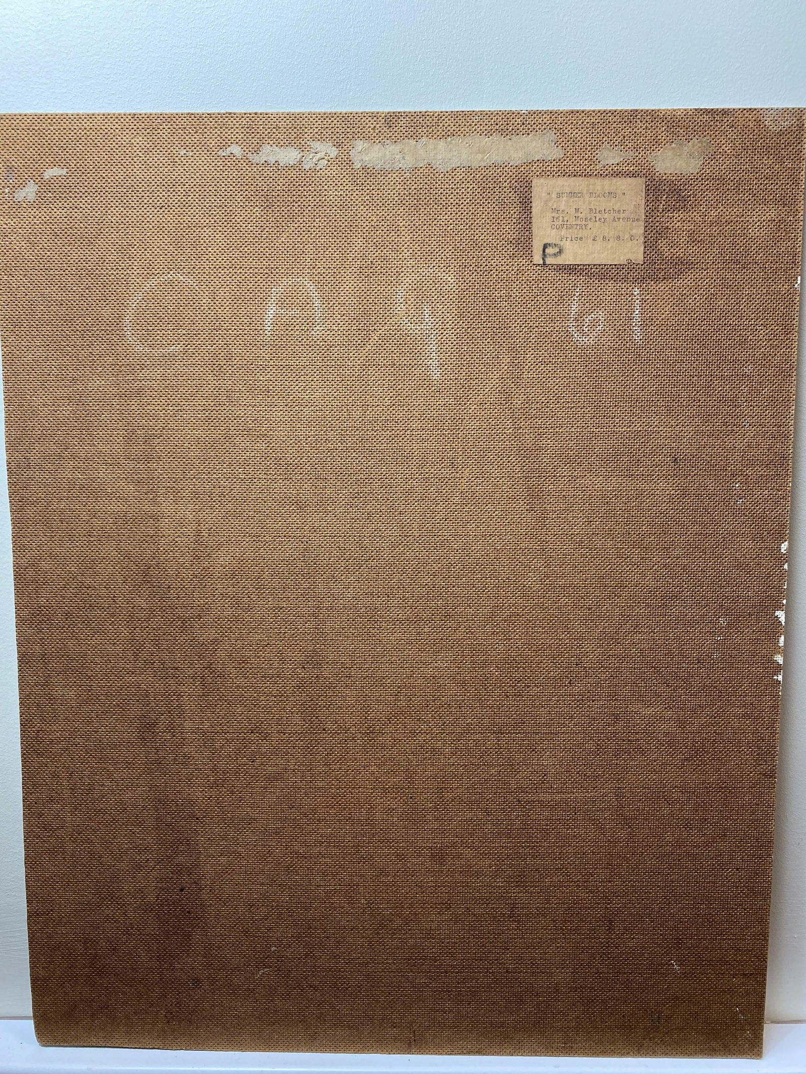 Mrs, M. Bletcher Original Oil Painting On Hardboard Signed and Dated 1961 - 7