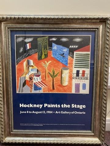 David Hockney, Hockey Paints The Stage 1986, Original Poster, Plate Signed - 2