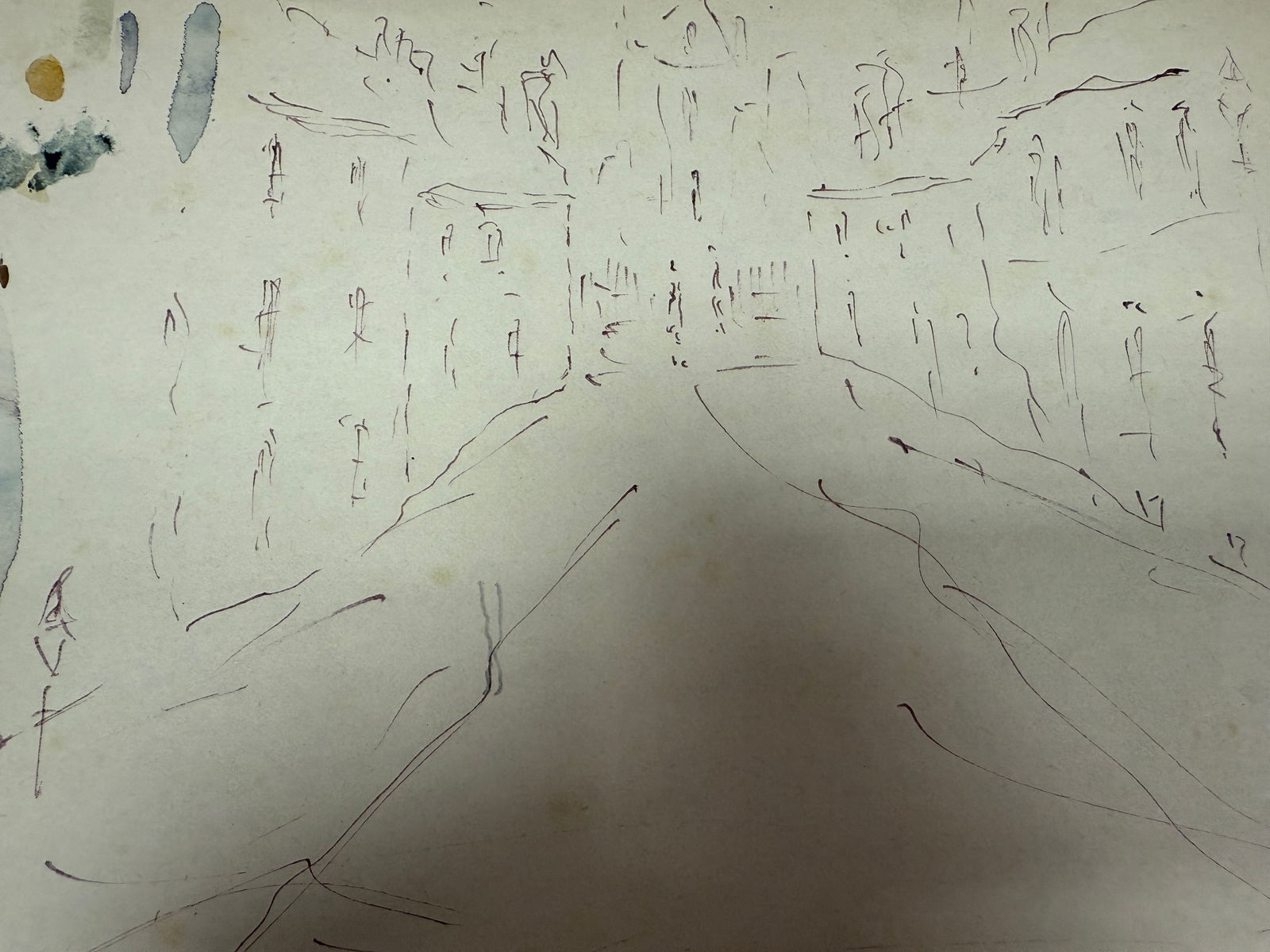 Laurence Stephen Lowry, 1949 Original, Drawing, Rare, Hand Signed and dated, - 2