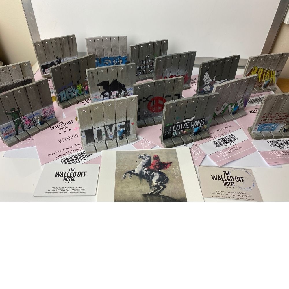 BANKSY. THE WALLED OFF HOTEL- WALL SECTION- SET OF 10 - 7