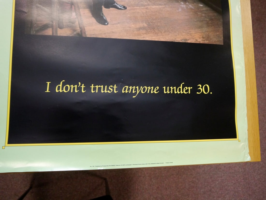I Don't Trust Anyone Under 30- Original Poster - 2