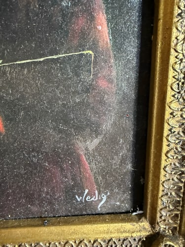 Berthe Morisot, Painting of a Woman Artist, Original, Signed, - 4