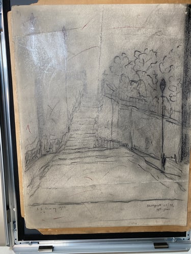 Laurence Stephen Lowry, 1959, Original, Drawing, Hand Signed,: Laurence Stephen Lowry, 1959, Lost Art Collections. L.S.Lowry “Lost Treasure” Part of the history of the artists Lowry As most of you know that full Provenance is