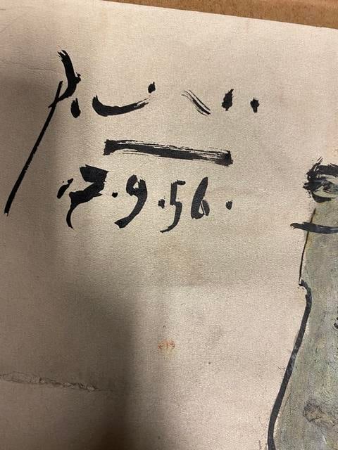 Picasso, Original, Signed And Dated, - 4