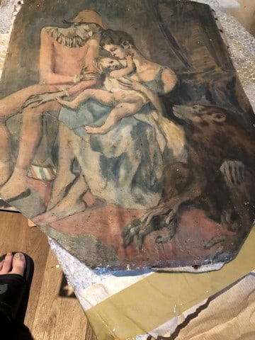 Picasso, Original Oil Painting,Signed,: Picasso, Original Oil Painting,Signed,