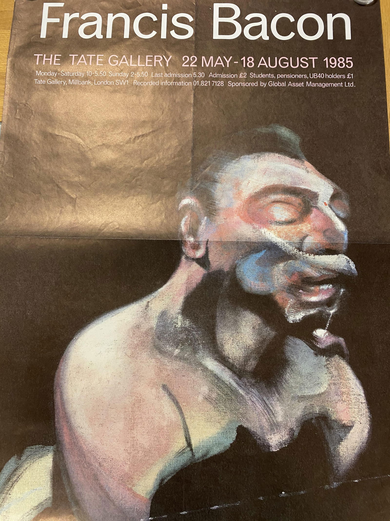 Francis Bacon - Original Tate Gallery Exhibition Poster - 1985 - 2