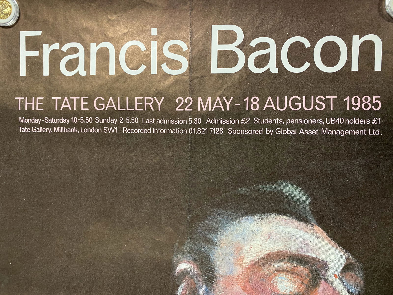 Francis Bacon - Original Tate Gallery Exhibition Poster - 1985 - 4