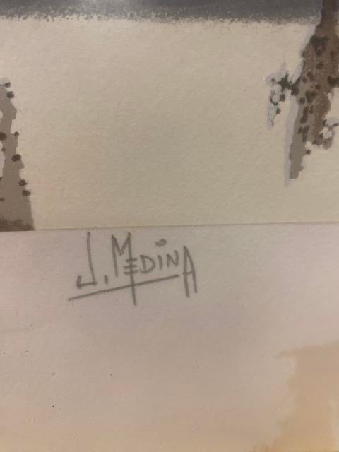 Juan Medina """"La Ventana"""" serigraph .Original Limited Edition - 3