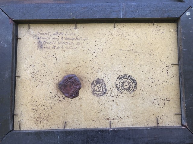 Vincent Van Gogh, (In the manner of) Oil Painting,Signed, Stamp,Wax Seal, - 8