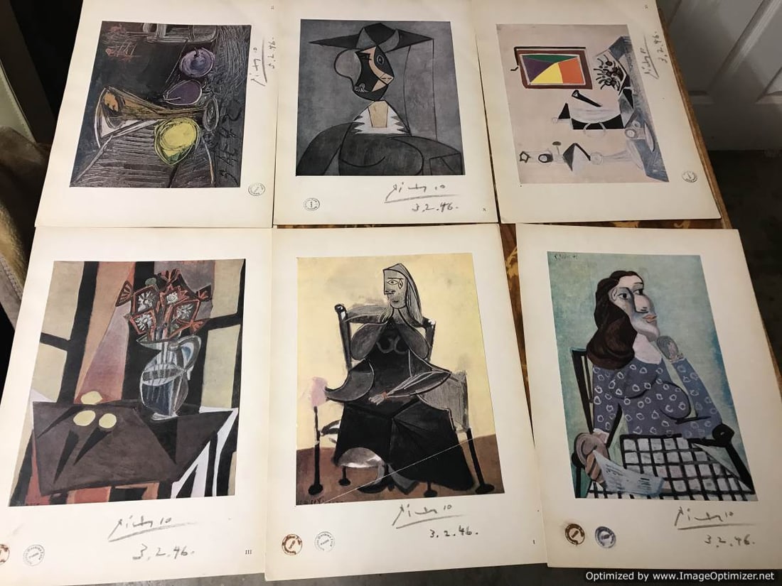 Picasso, Original Print, Hand Signed and Dated (1 of 12)