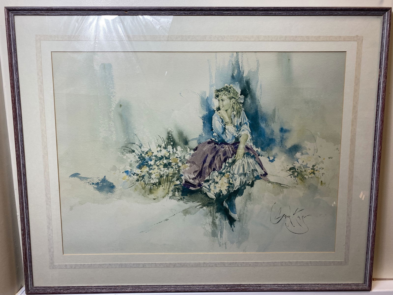 Gordon King, Painting Print, Plate Signed: Gordon King, Painting Print, Plate Signed
