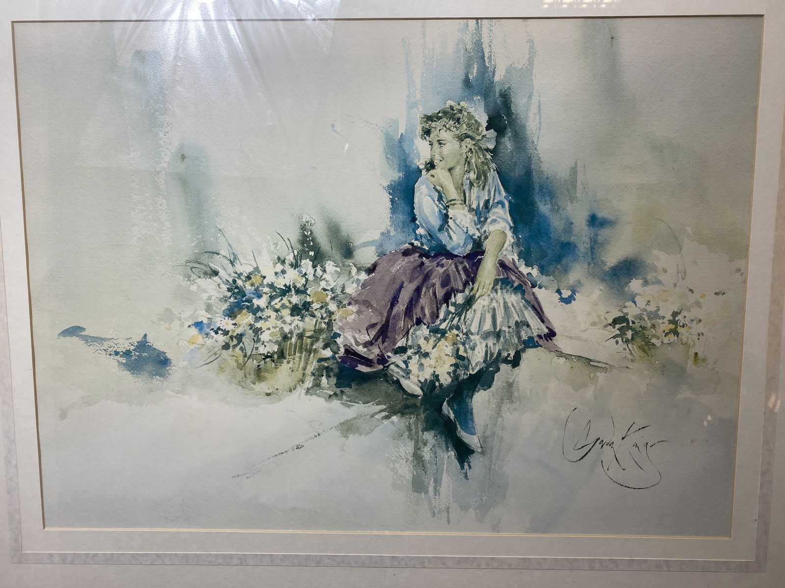 Gordon King, Painting Print, Plate Signed - 2