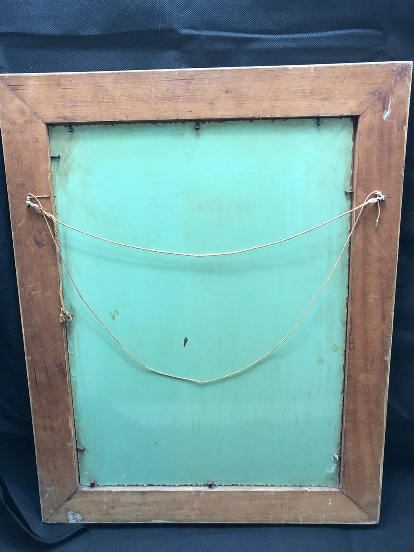 Unknown Artist, Original Oil Painting, On hardboard, Vintage, Signed, - 7