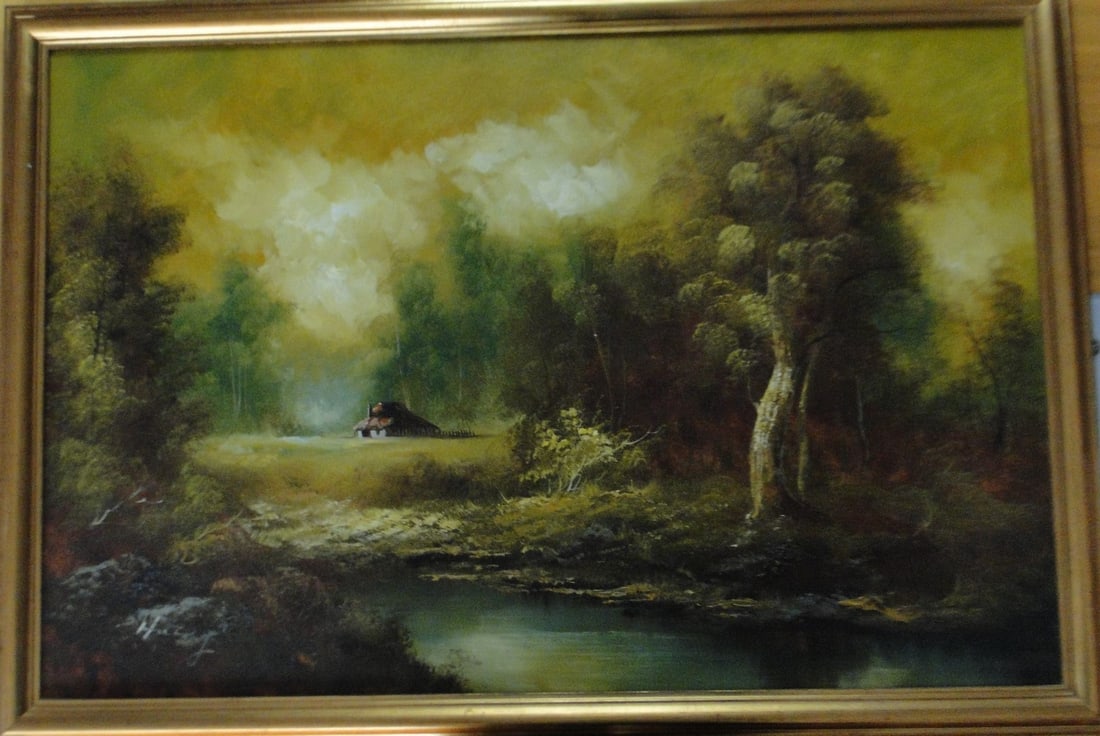 Vintage Original Oil Painting,Signed. Dated.: Vintage Original Oil Painting,Signed. Dated.