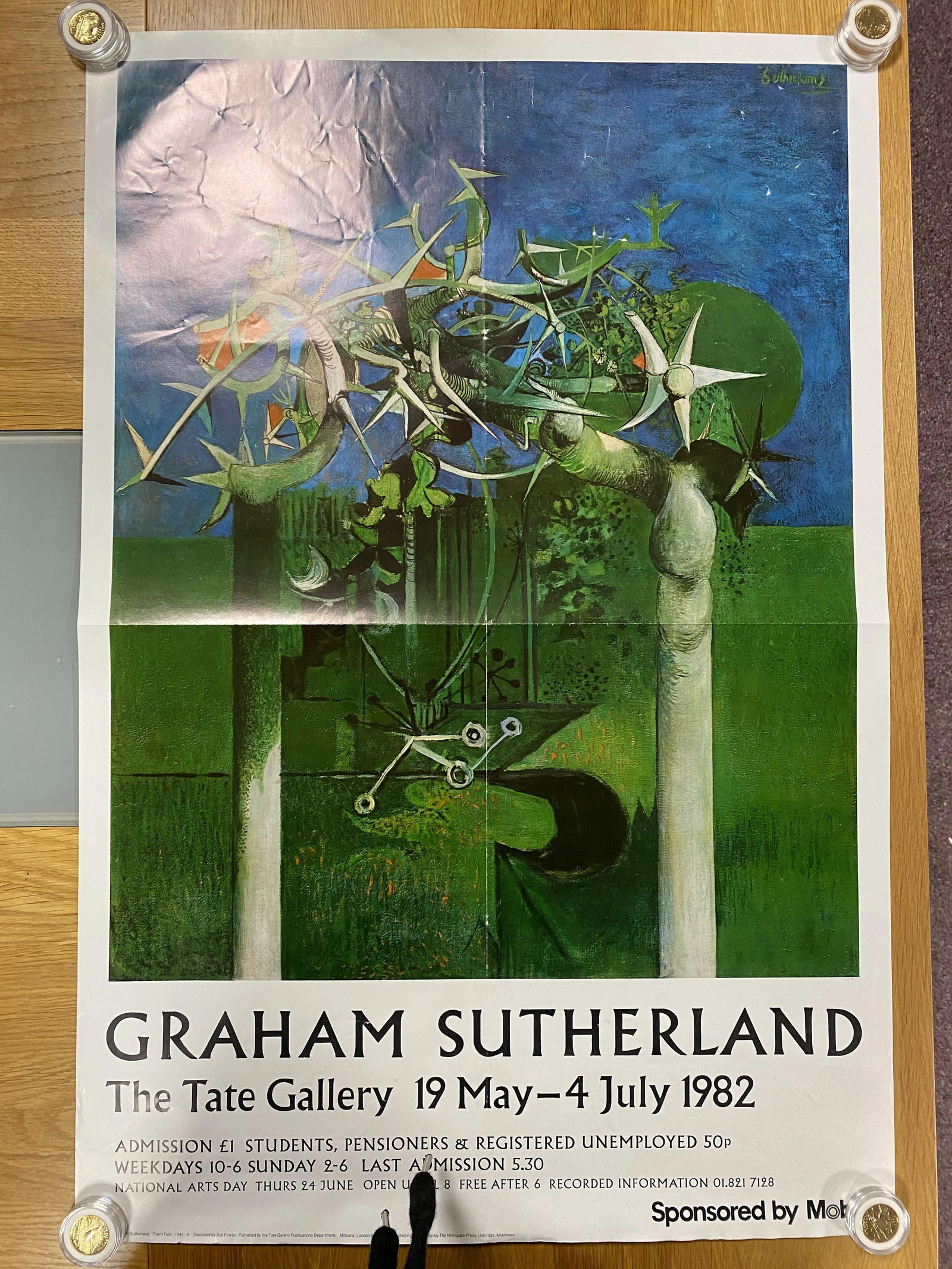 Graham Sutherland - Original 1982 Poster, Plate Signed, - 2
