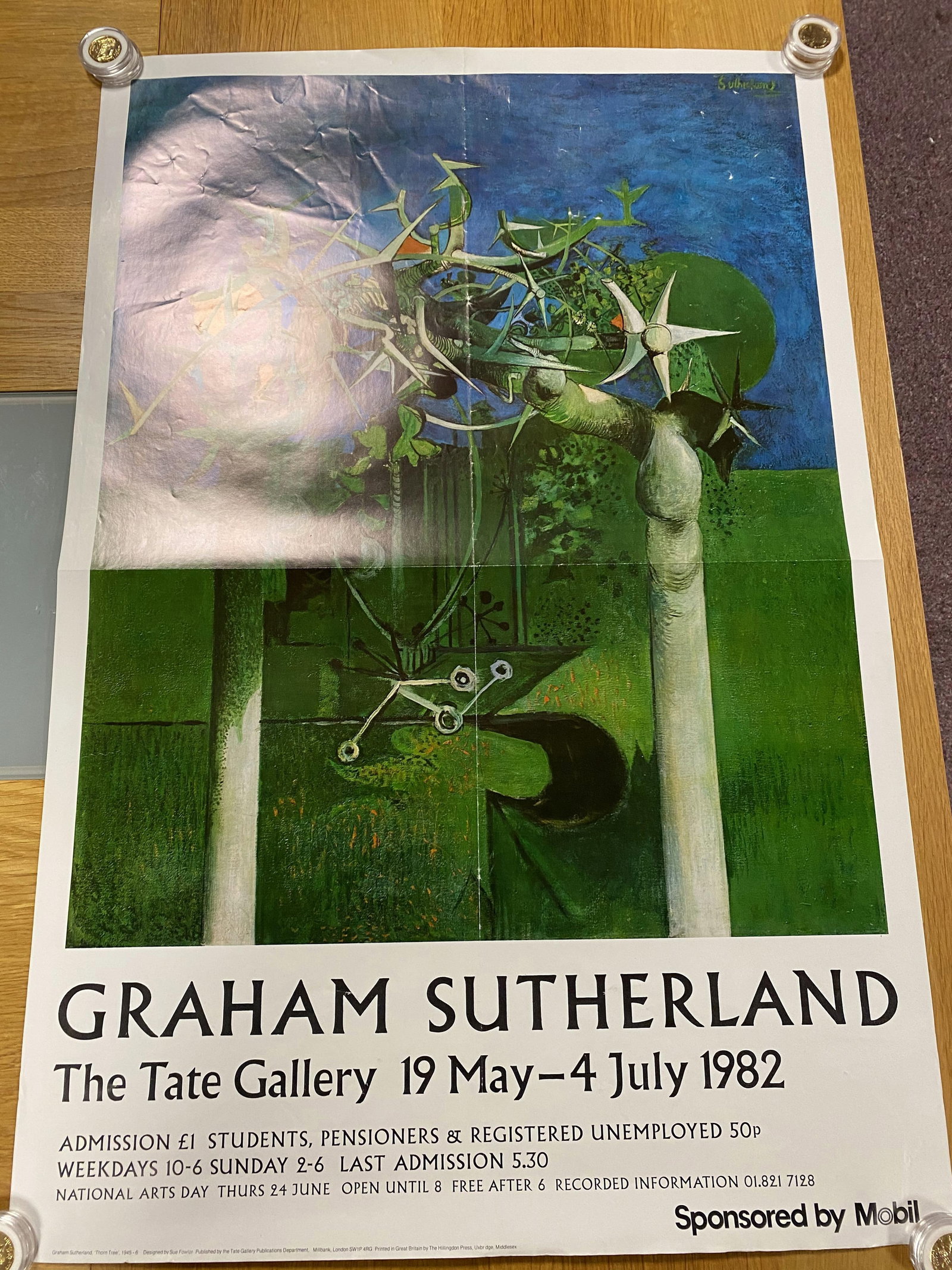 Graham Sutherland - Original 1982 Poster, Plate Signed, - 7