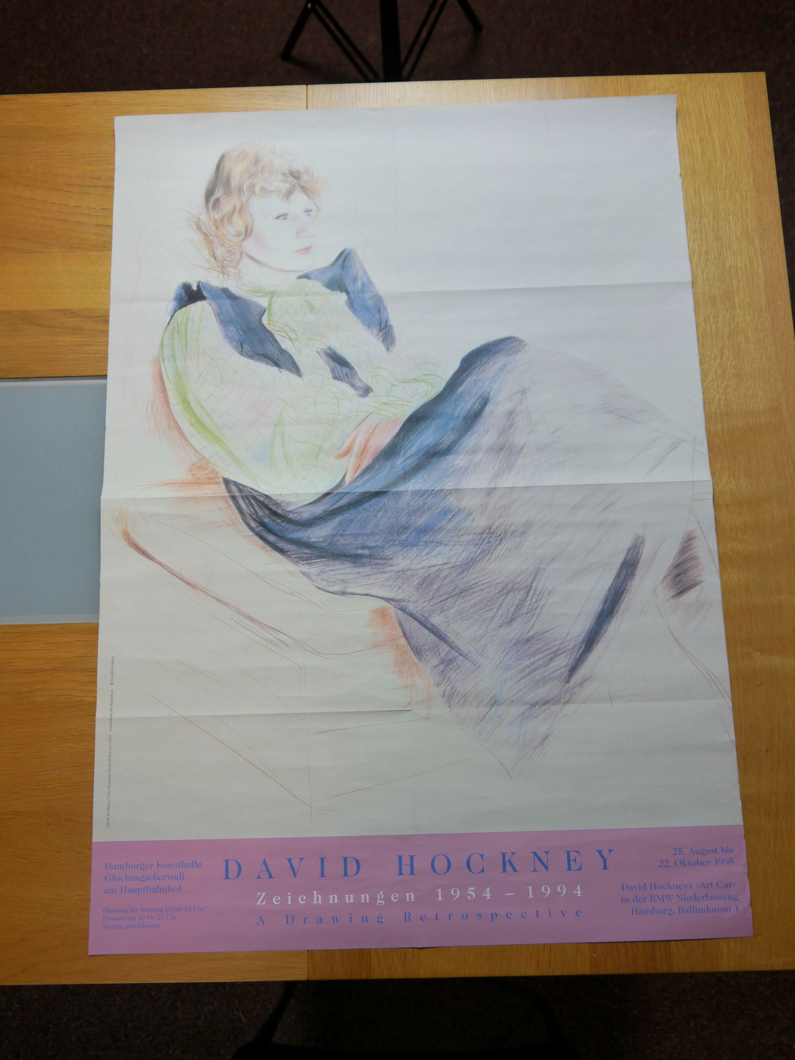 David Hockney Original Poster, Plate Signed (1 of 5)