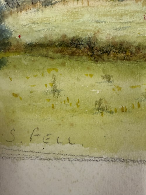 Sheila Fell, Original, Drawing, Rare, Hand Signed and dated, friend Of Artist Lowry - 6