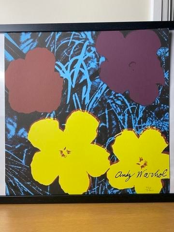 Andy Warhol, Limited Edition Print, Signed, Stamp, Seal: Andy Warhol, Limited Edition Print, Signed, Stamp, Seal In the manner of” for full transparency, we are clearly stating that the works do not have independent reports or opinions from