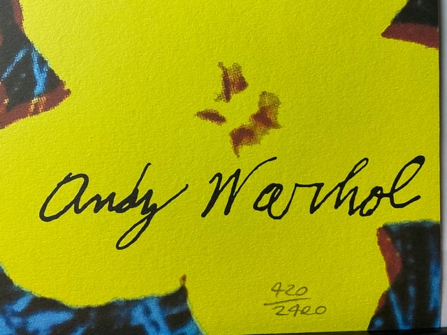 Andy Warhol, Limited Edition Print, Signed, Stamp, Seal - 3