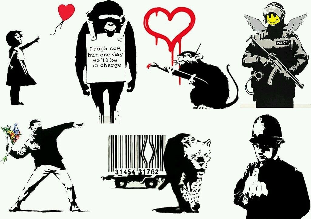 Banksy, Set of 10 Dismal Dollar Canvas Banknotes 2015 - 10