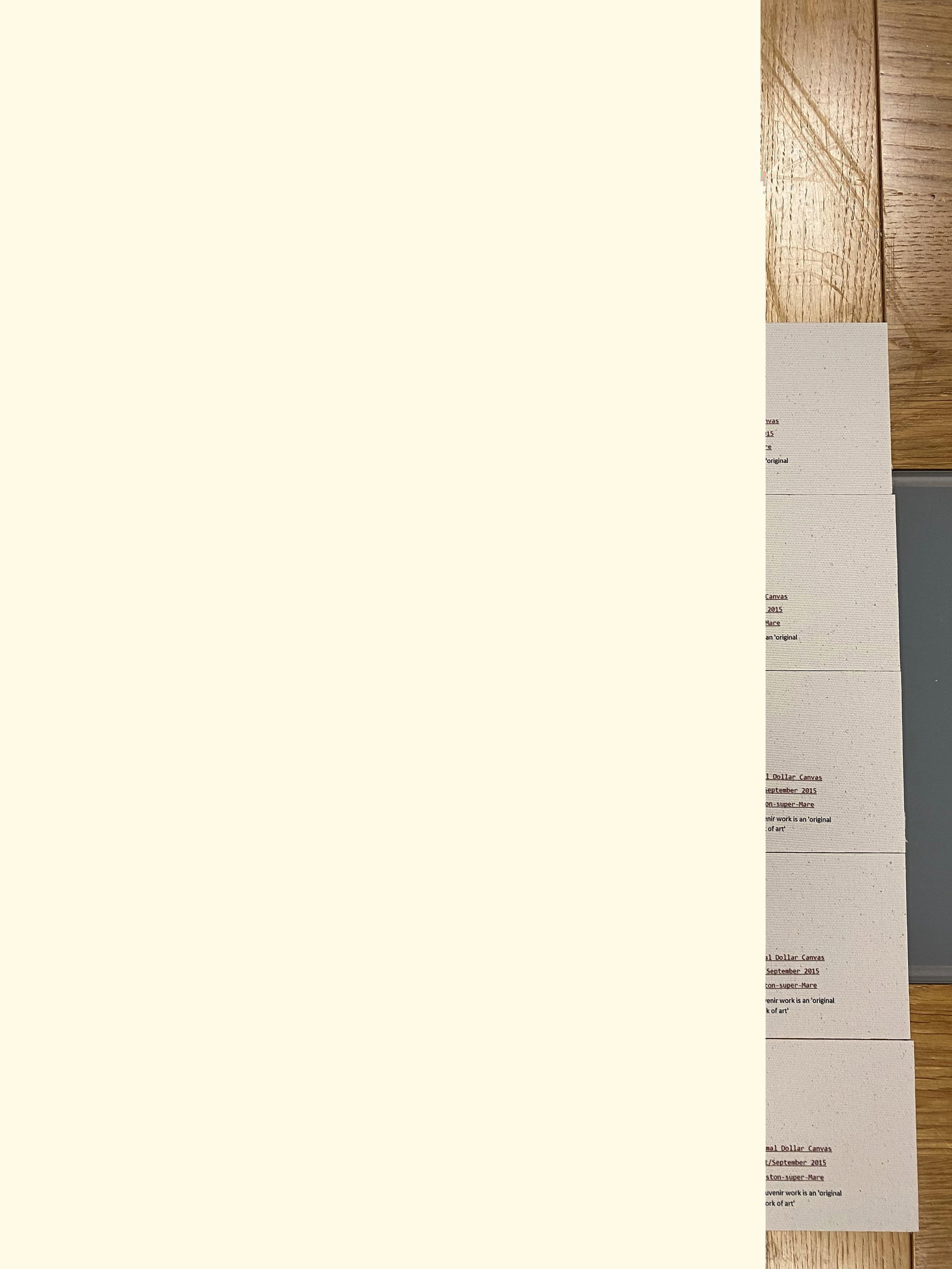 Banksy, Set of 10 Dismal Dollar Canvas Banknotes 2015 - 16