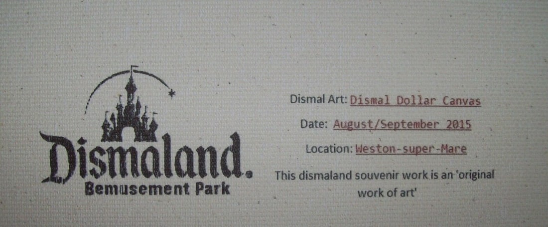 Banksy, Set of 10 Dismal Dollar Canvas Banknotes 2015 - 7