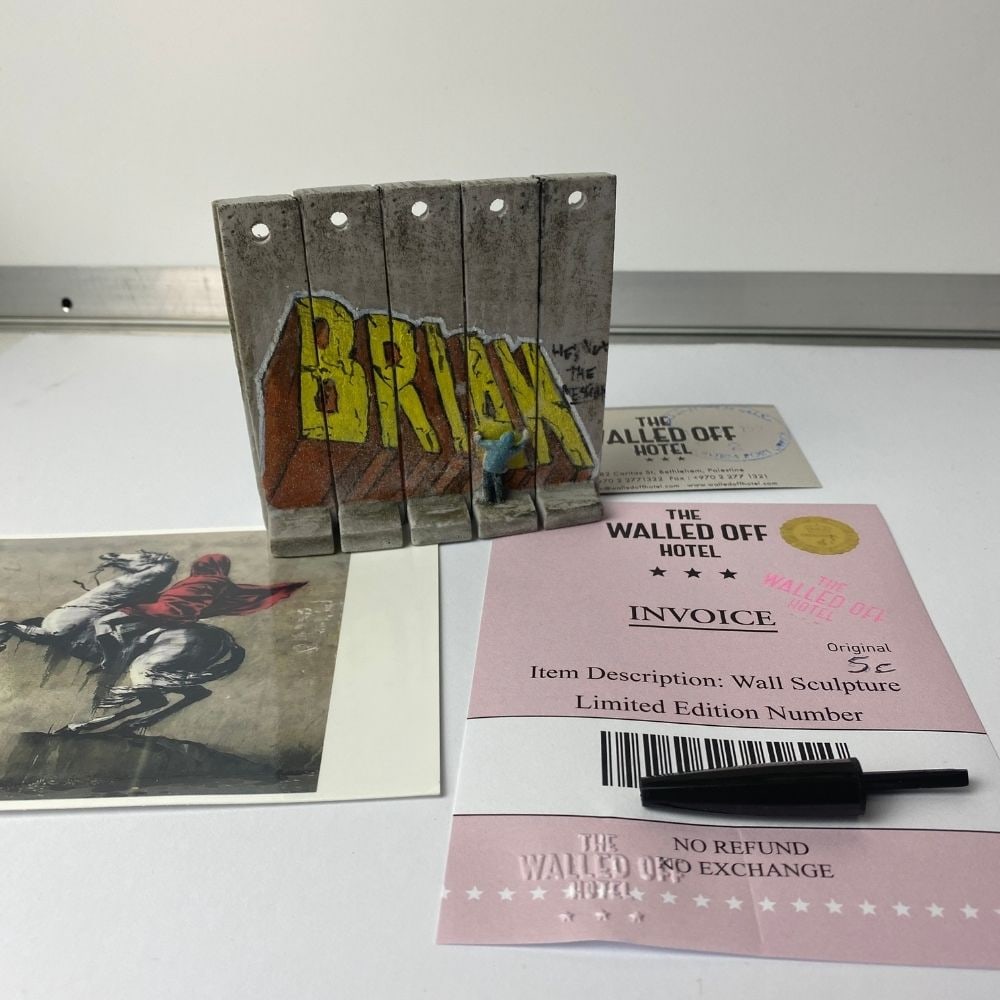 BANKSY. THE WALLED OFF HOTEL- WALL SECTION ART - 5