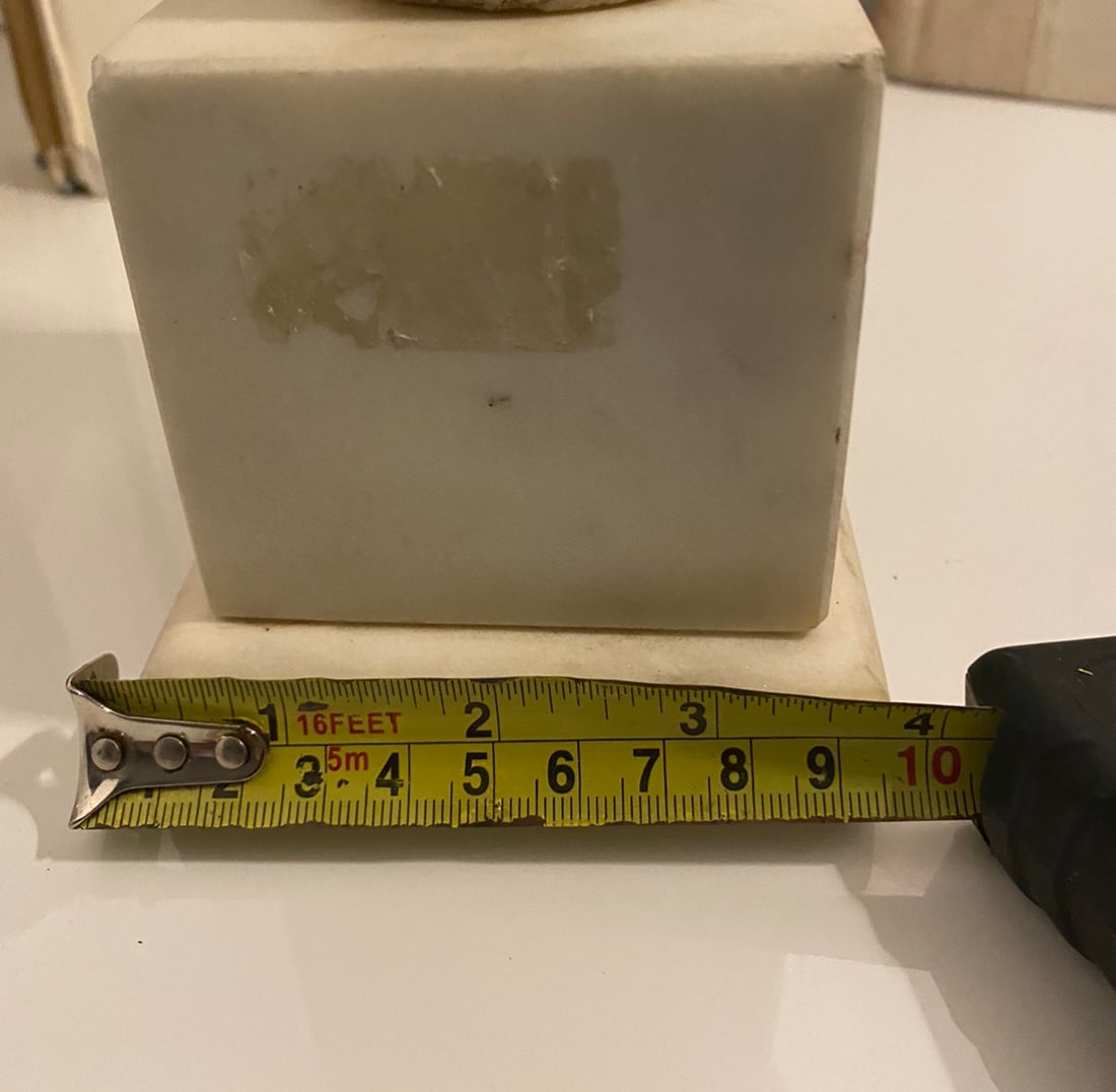 Constantin Brancusi (1876/1957), Marble Head Art Sculpture Signed And Dated 1939 - 15